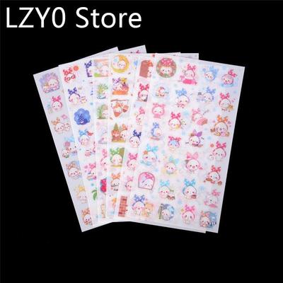 6 Pcs/pack Lovely Pet Rabbit Scrapbook Scarf Sealing Sticker