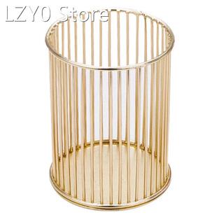 Golden Stylus Holder, Suitable For Desks, Cosmetic Brush Cup