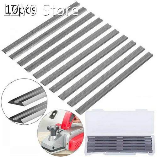 10Pcs 82mm Reversible Electric Planer Blades Boxed High Spee