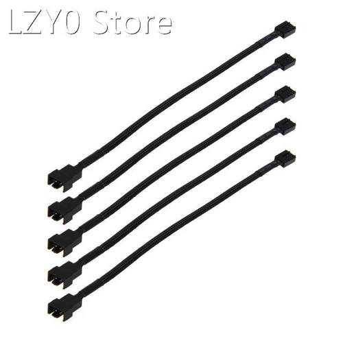 12in 5PCS 4 Pin PWM Connector Case Fan Extension Power Cable