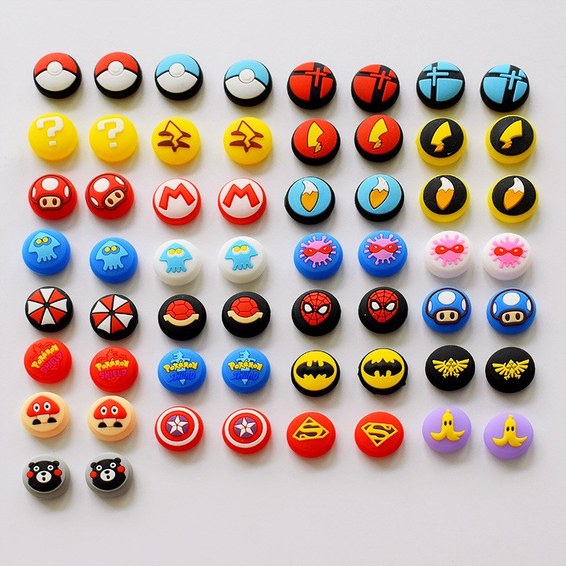 4pcs Silicone Grip Caps Joystick Cover Accessories for Nint