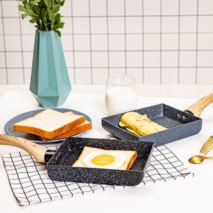 Frying Pan Tamagoyaki Omelette Black Non stick Pan Fry Egg