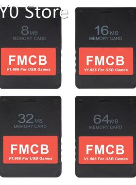 FMCB Memory Card for PS2 Console V1.966 8MB/16MB/32MB/64MB M
