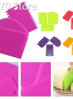 3Pcs/set Dough Icing Fondant Scraper Cake tools Decorating B