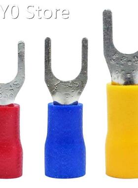 300 Pcs 22-16 16-14 12-10 AWG Insulated Fork Spade U-Type Wi
