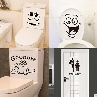 Bathroom Decoration Cartoon Stickers Home Decoration Room W