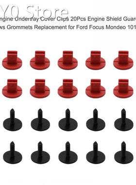 Engine Undertray Cover Clips 20Pcs Engine Shield Guard Screw
