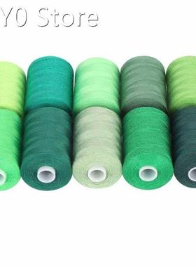 Sewing Thread Set 10 Rolls Green Sewing Thread Set Accessori