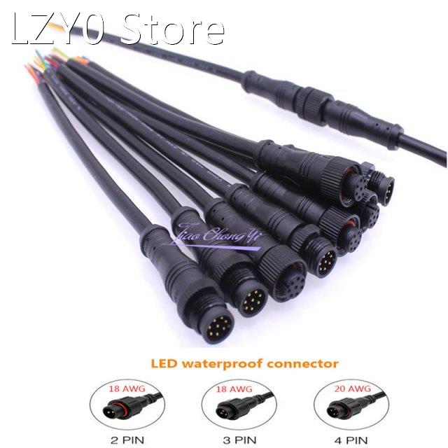 2pin/3pin 18AWG 4pin 20 AWG 5/6pin 22AWG 8pin Black Color Ma