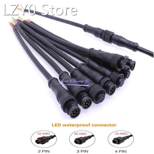 2pin/3pin 18AWG 4pin 20 AWG 5/6pin 22AWG 8pin Black Color Ma