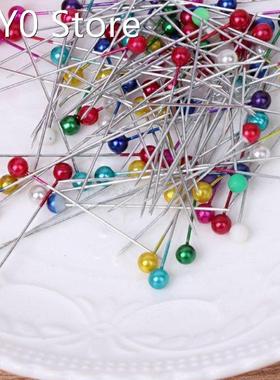 100 Pcs Pack Mix Color Round Head DIY Craft Location Pins Pu