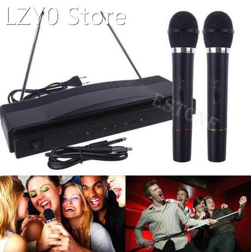 High Quality Wireless Microphone System Dual Handheld 2 x Mi