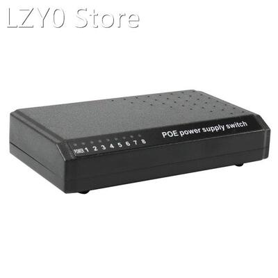 8 Ports 6+2 POE Switch Injector Power over RJ45 Ethernet Wit