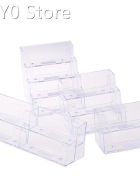 Desktop Office Business Card Holder Stand Clear Transparent