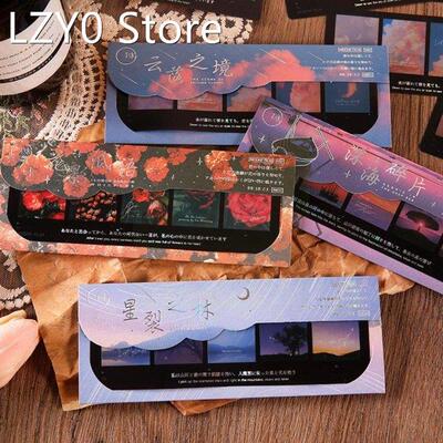 Stickers 25 PET Hot Stamping Sticker Packs Lost Glass Series