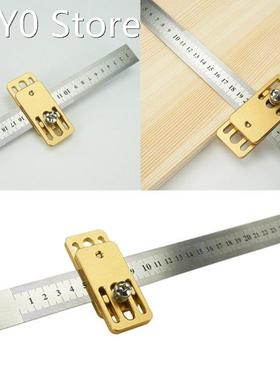 Woodworking Scribing Tool Steel Ruler Positioning Block Cros