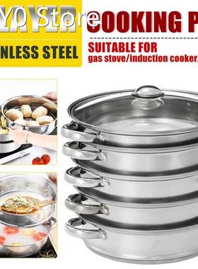 5 Layer 28cm Stainless Steel Steamer Pot Soup Boilers Pot Un