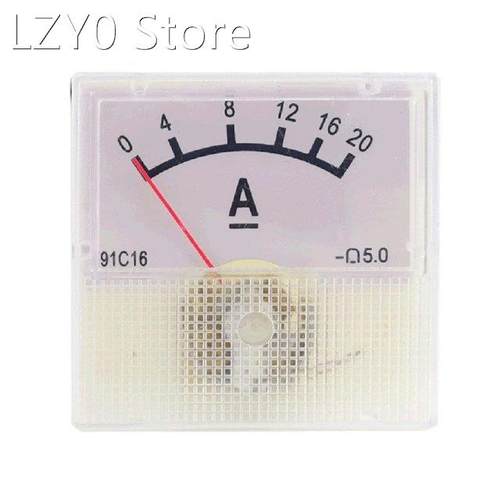 Square Shape Current Test Mechanical Pointer Type DC Panel M