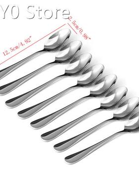 8 Pcs Stainless Steel Demitasse Espresso Spoon Tea Coffee So