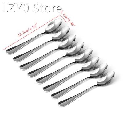 8 Pcs Stainless Steel Demitasse Espresso Spoon Tea Coffee So