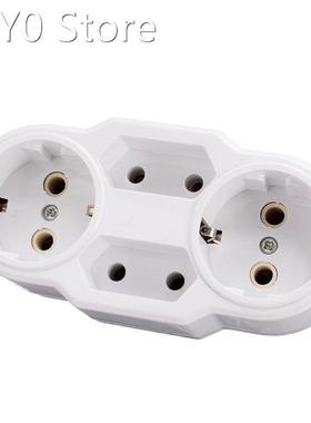 Triple Plug Protective Contact Multiple Plug Power Distribut