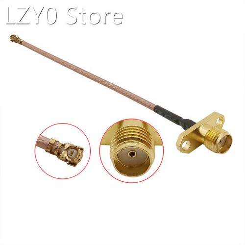 1Pcs U.FL IPX to SMA Female Jack 2 Hole Flange Mount Panel R