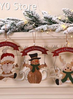 Christmas Wooden Door Hanging Pendant Door Knocker Ornaments