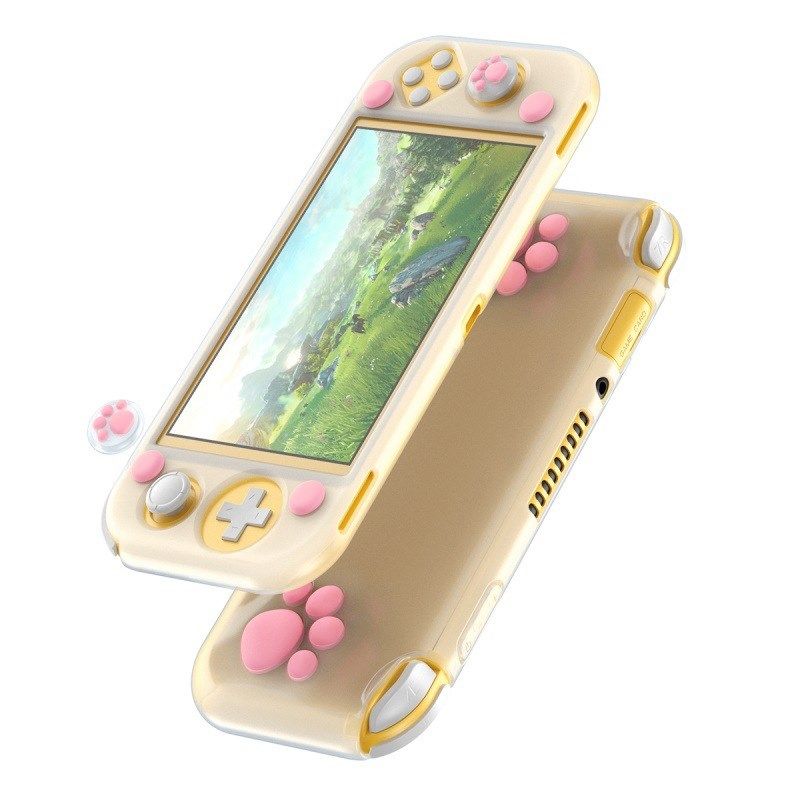 Transparent cartoon cat paw soft shell for Nintendo Switch