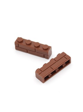 Moc Brick, Modified 1 x 4 with Masonry Profile (Brick Profil