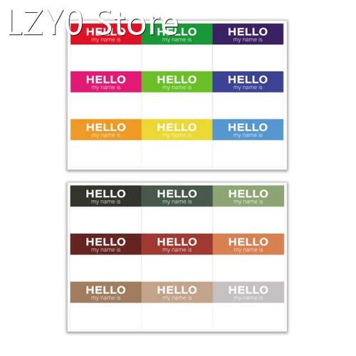 45Pcs Cute All-purpose Custom Name Labels Multiple Colors Ad