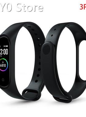 3 Pieces Replacement Strap for Xiaomi Mi 3 TPU Wristband Sma
