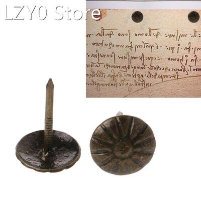 100pcs Antique Brass Upholstery Nails Tack Stud Pushpin Door