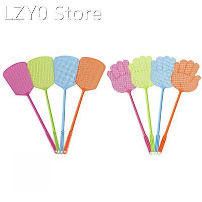 Fashion Plastic Fly Swatter Extended Handle Bendable Net Sur