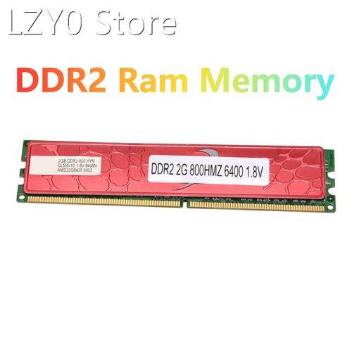 DDR2 2GB Ram Memory 800Mhz PC2 6400 240 Pins 1.8V DIMM with