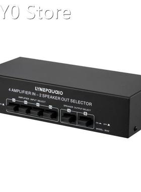 LYNEPAUAIO 4 Input 2 Output Amplifier Speaker Switch Splitte