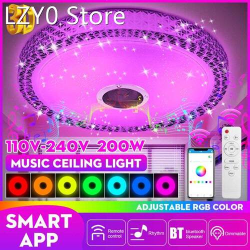 33CM! 200W Modern RGB LED Ceiling Lights Home lighting APP b
