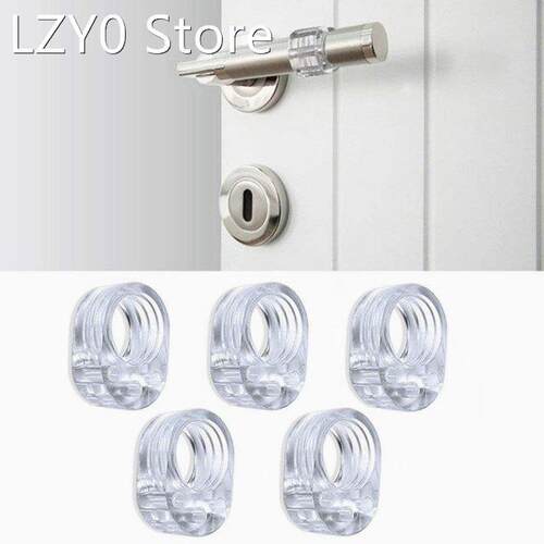 4pcs Door Stopper Transparent Trunk Shock Absorber Door Hand