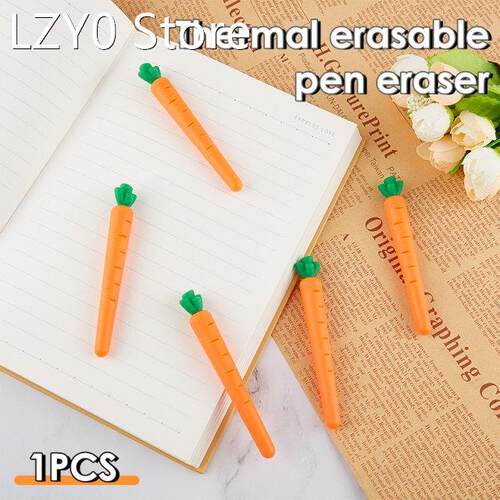 1Pc Erasable Pen Special Rubber Carrot Shape Eraser For Eras