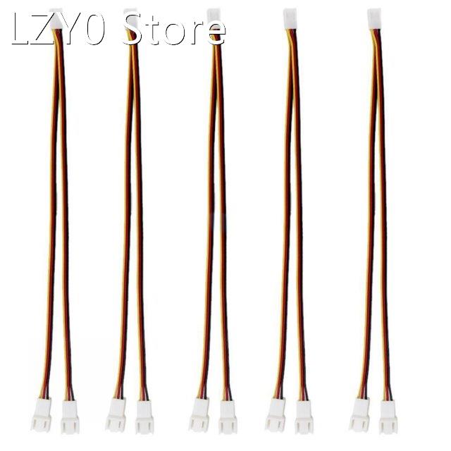 New 5Pcs Fan Connector Cable 12V 3 Pin Female to 2/3 Pin Mal