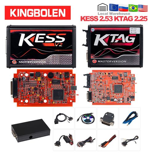 KESS V2 V2.53 V5.017 E Red ECM Titanium KTAG V2.25 V7.020 4