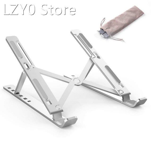 Laptop holder portable 6 height adjustable aluminum desk top