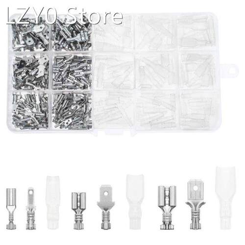 Female & Male Spade Terminals Kit Universal Spring Plug