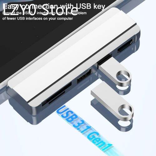 K1KF 5-in-1 Type C HUB Docking Station Disk USB-C to HDMI-co