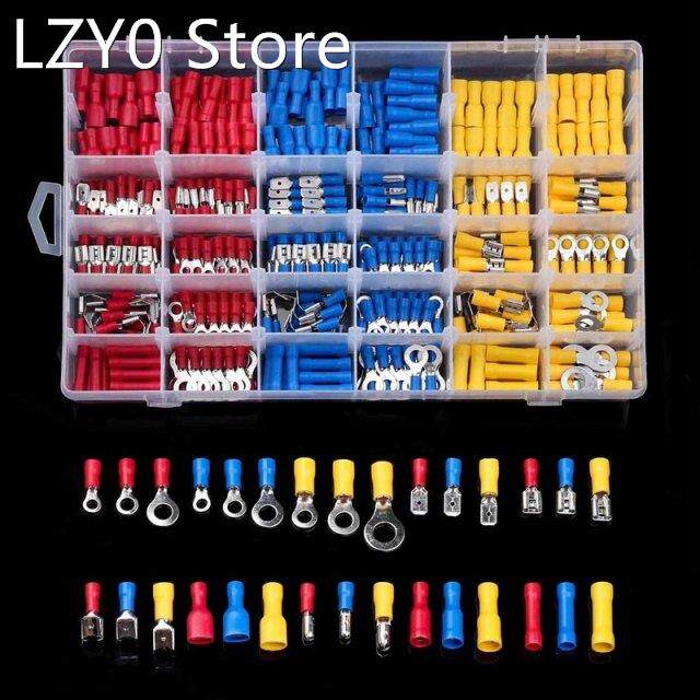 480Pcs Mixed Insulated Electrical Wire Connectors Crimp Term