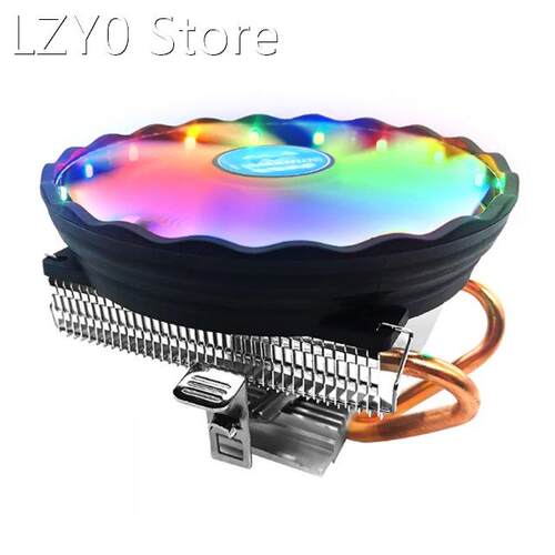 2 Heat Pipes CPU Cooler RGB 120mm Fan Low Profile Computer A