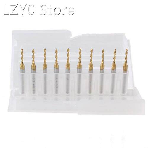 10 x 1/8 Titanium Coated Carbide Micro Drill Bits PCB CNC E