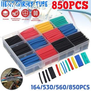 850Pcs/set Polyolefin Shrinking Assorted Heat Shrink Tube El