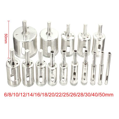 Hole Cutter 5pc/10pc/15pc Marble Glass Diamond Core Drill Bi