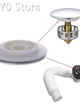 Basin Bounce Button Pop-up Drain Plug Sink Water Stopper Chr