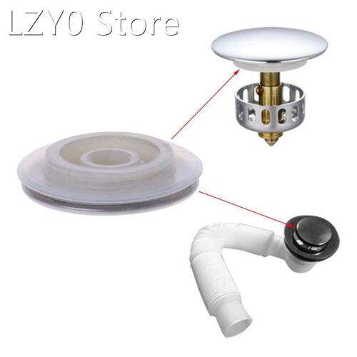 Basin Bounce Button Pop-up Drain Plug Sink Water Stopper Chr